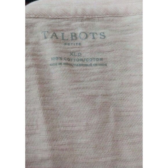 Talbots Petite XLP Pink New England Croquet Club Lawn Party Cotton Embroidered - Picture 4 of 4